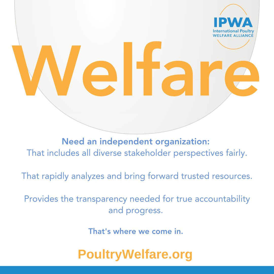 International Poultry Welfare Alliance (IPWA) tweet media