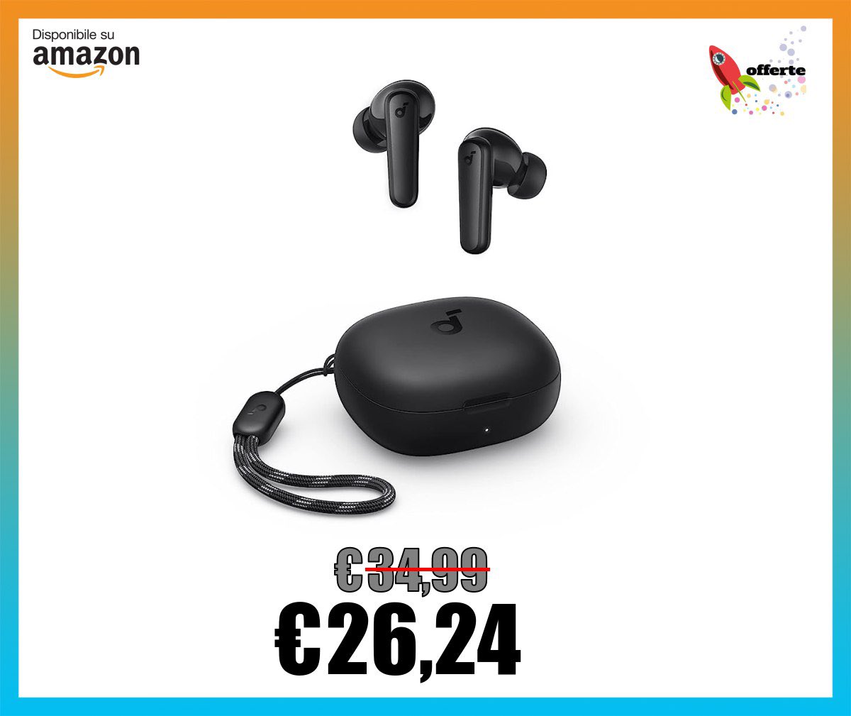 DailyOfferte's tweet photo. ⁣👉 https://t.co/E5vTdzjk0i 👈
📱 Soundcore Cuffie Bluetooth by Anker P20i, Auricolari Bluetooth 5.3, Cuffie Wireless In-ear Driver 10mm con Bassi Potenti, 30 Ore di Riproduzione, Resistenza acqua IPX5, EQ, 2 microfoni chiamate AI

💥 Lo paghi 26,24€
❌ Invece di 34,99€
💰 Sconto del 25%

✂️ Spunta il box "coupon" nella pagina