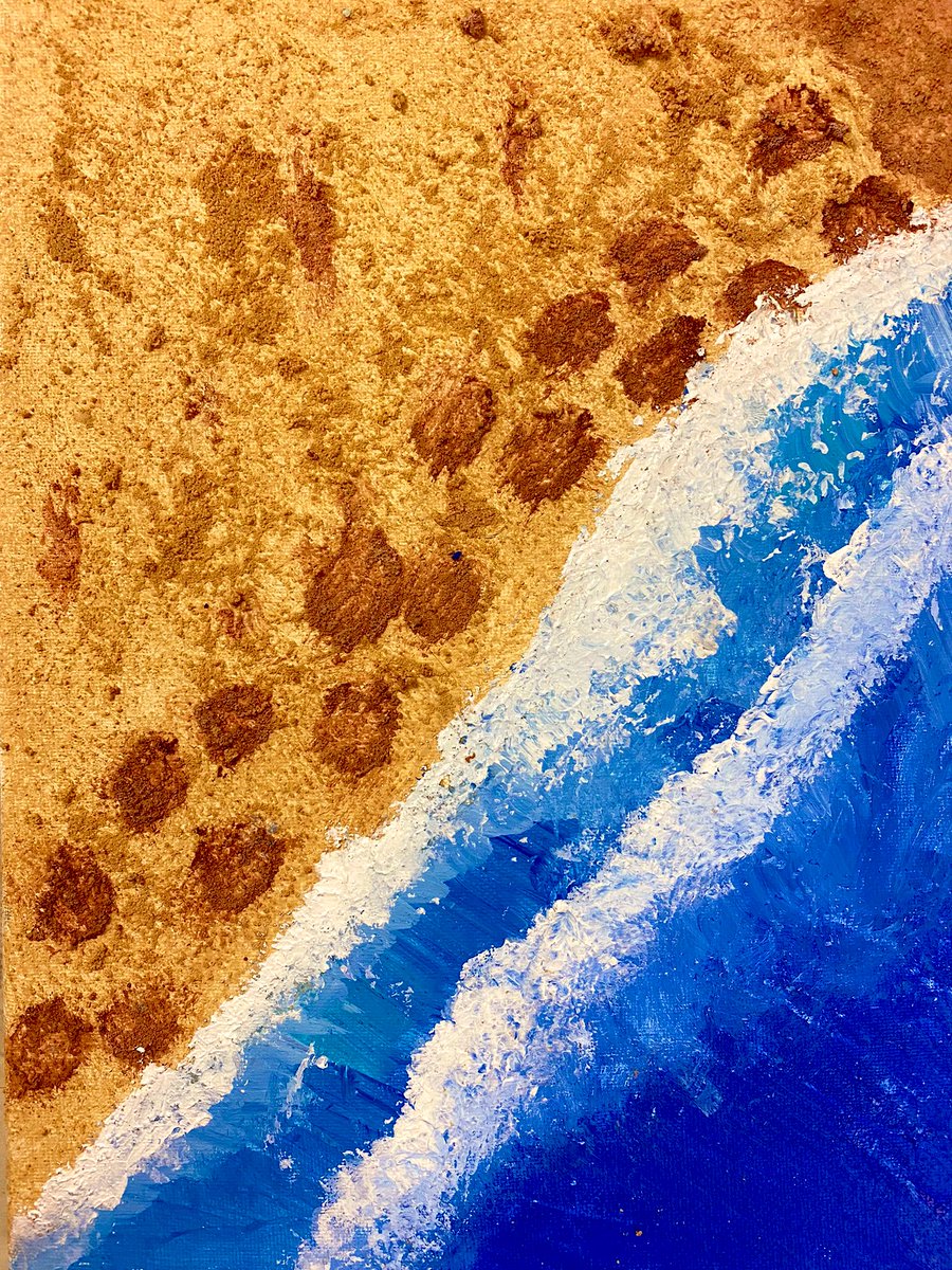 Ms_Stomber's tweet photo. Mixed media artists explored various #Acrylic #paint #techniques &amp; tools to create a realistic #beach #landscape with lots of #texture ! @SFAMassapequa @FPAMassapequa @MassapequaPS @MassapequaPatch @MassapequaOb 
  #mediums #gels #gloss #modelingpaste #sandart #beachart https://t.co/fsoWsC2ZJT