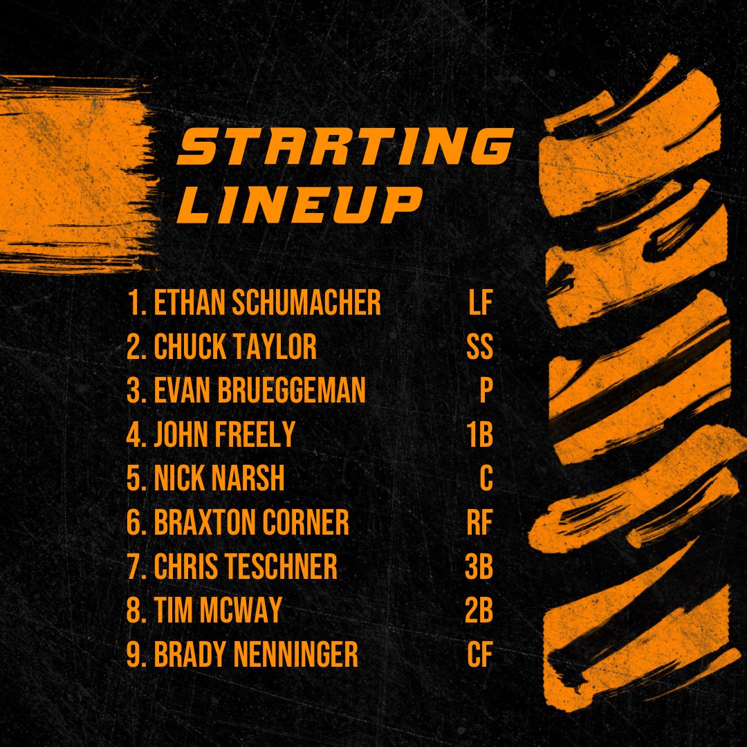 Tigers15uMach's tweet photo. Starting lineup for game 1! 

@Rawlings_Tigers
@RecruitTigers
@stltigers https://t.co/reR6x221xh