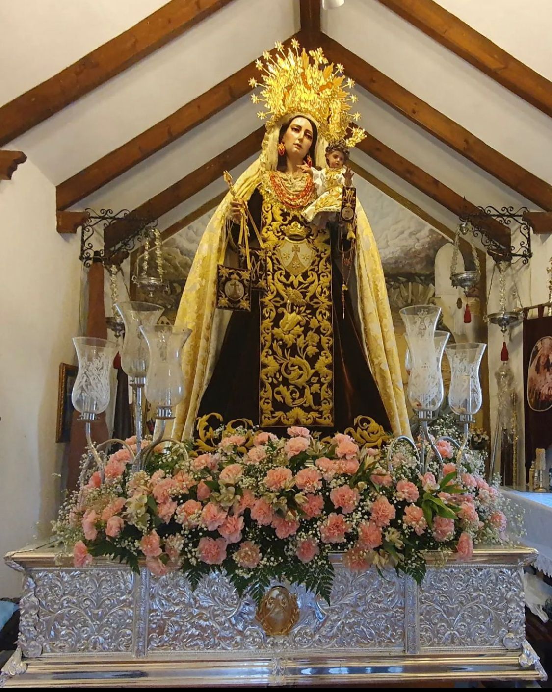 Horario e Itinerario Procesión Virgen del Carmen de Olías. Málaga 15 de Julio del 2023