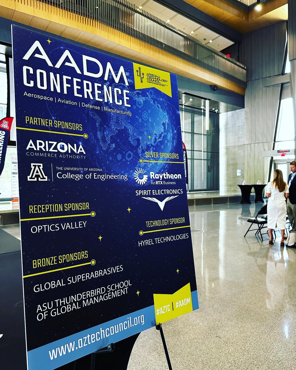 AZSpaceport's tweet photo. Excited for the @aztechcouncil Aerospace, Aviation, Defense, &amp; Manufacturing conference in gorgeous Tucson, Arizona! ☀️🚀✨ #AADM2023 #AZSpace #happeninginaz🌵🚀 ☀️✨ https://t.co/spqeJlTa9c