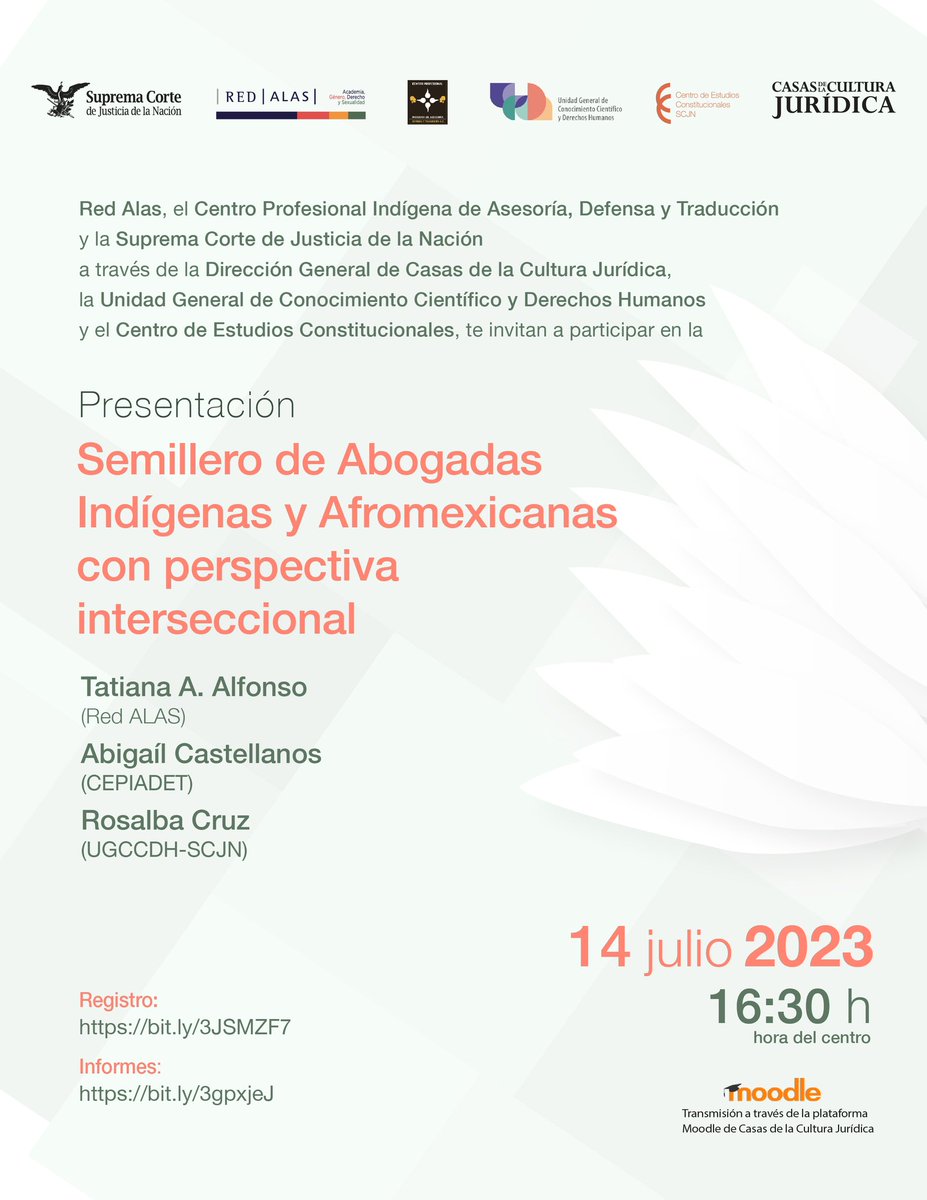 Las Casas de la Cultura Jurídica invitan:
