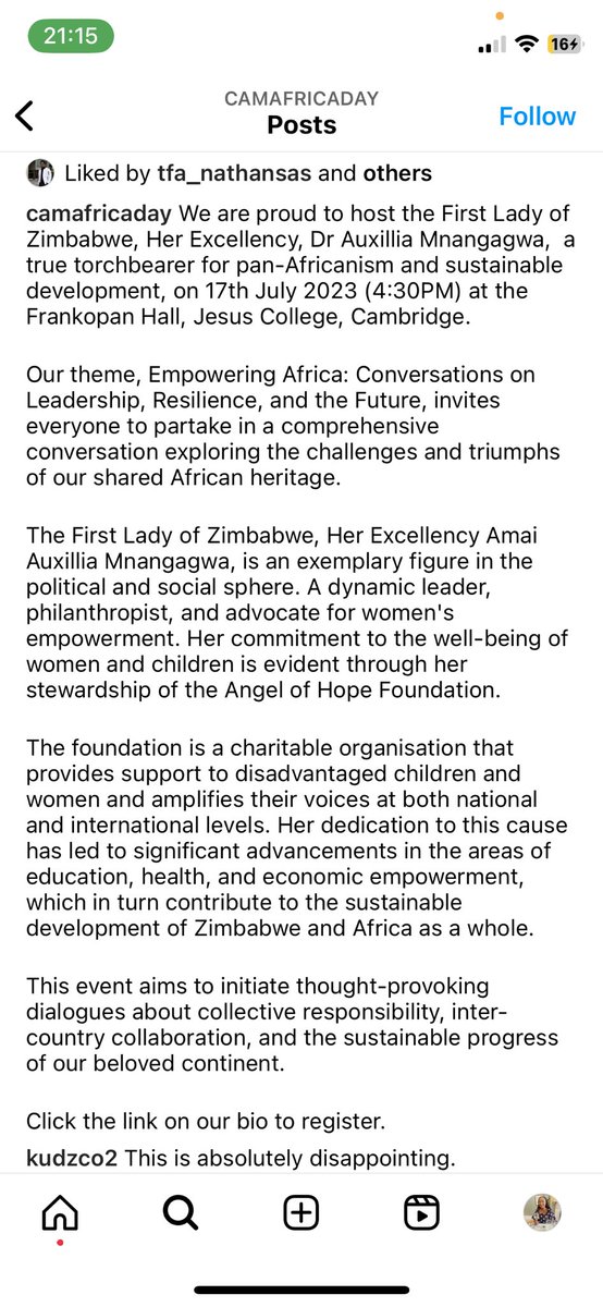 Kudzai_Chivenga's tweet photo. @iammcwilton @CamAfricaDay They are stupid - this is what they’re talking to her about https://t.co/dN70GJAmqM