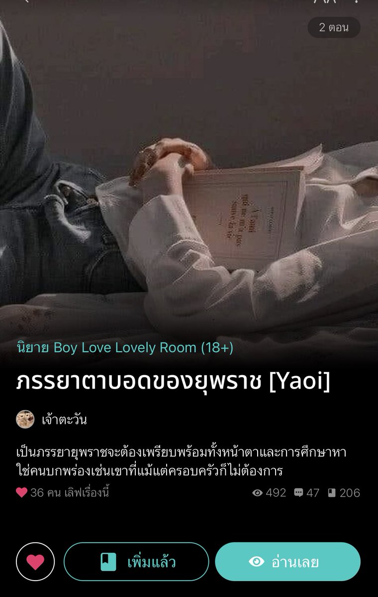 อ่านนิยายกับคุณส้ม🏳️🌈📚 tweet media
