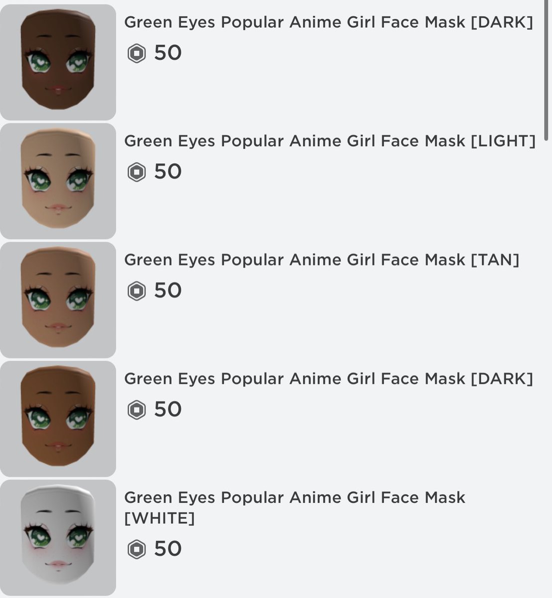 kimixsan's tweet image. 💗 NEW FACE MASK OUT!
— This mask for all da green-eyed robloxians
Thank you so much @dioncella_ for coming in clutch for me 🥲🫶🏻
#robloxugc #robloxaccessory #robloxdesign #robloxdev #roblox
