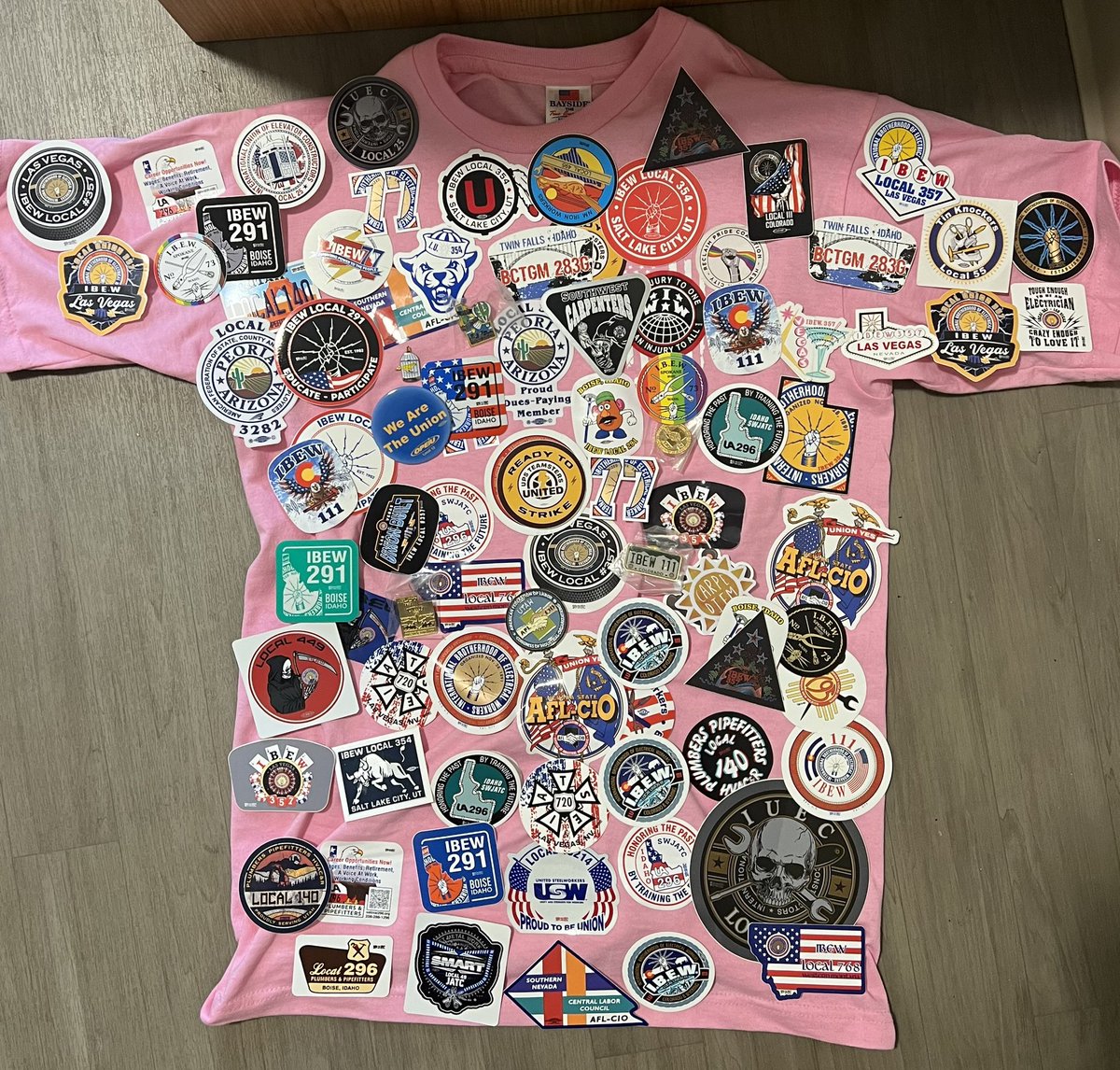 dr_ericka_wills's tweet photo. Teaching union and Wobbly history at AFL-CIO Rocky Mountain Labor School in Butte, MT on my birthday. Winning at stickers #UnionDrip #GCRMLS @UnionDrip #IWW #BestBirthday https://t.co/7MJLH1FWoj