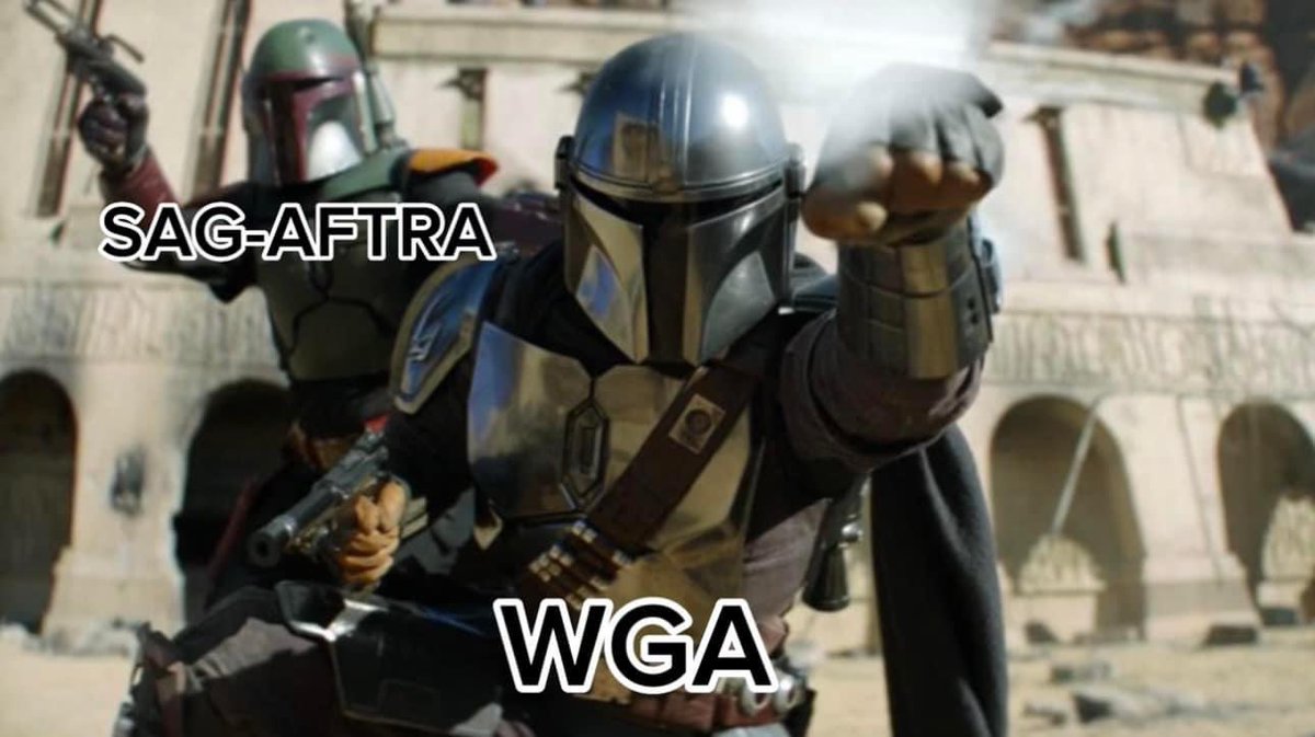 ErikTheAnimal's tweet image. Super Double Strike Team-up
#doublestrike #wga #sagaftra #solidarity