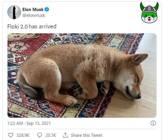 <a href="/elonmusk/">Elon Musk</a> painted him Green after he floked around and found out 🟩 is the shit!  $FLOKI2 $FLOKI