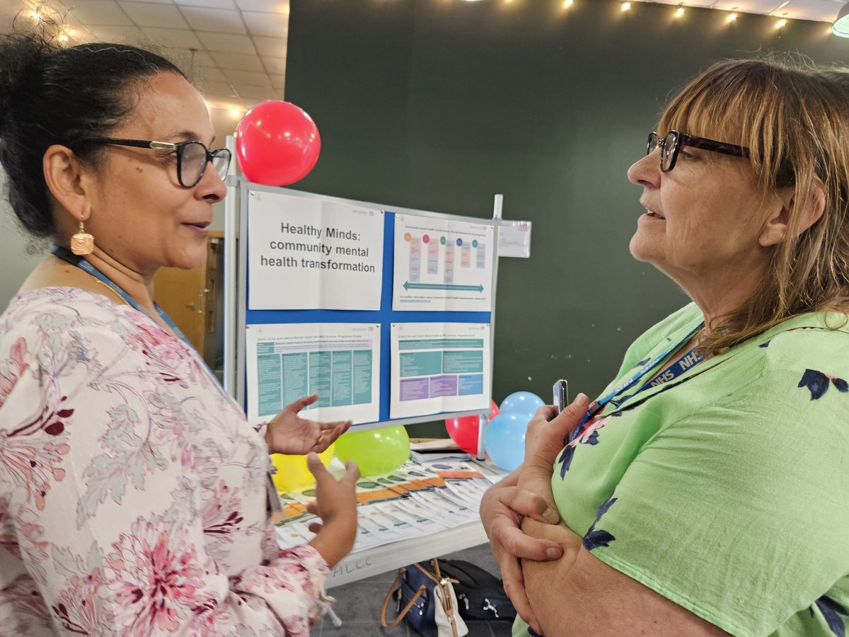 healthymindsbdc's tweet photo. The Healthy Minds team had a great time at todays Primary Care Engagement Event - talking to practice staff about community #MentalHealth transformation and all the work that has taken place to date - exciting times ahead https://t.co/ik3CUmu55j #PCConnectAsOne https://t.co/4OwlaaGAjo