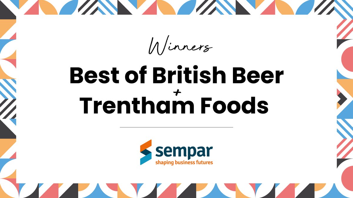 Congratulations to @BOB_Beer and <a href="/TrenthamFoods/">Trentham Foods Ltd.</a>, joint winners of the Small Business of the Year Award at the #StaffsBizAwards 🏆

This category is kindly sponsored by @SemparTax.