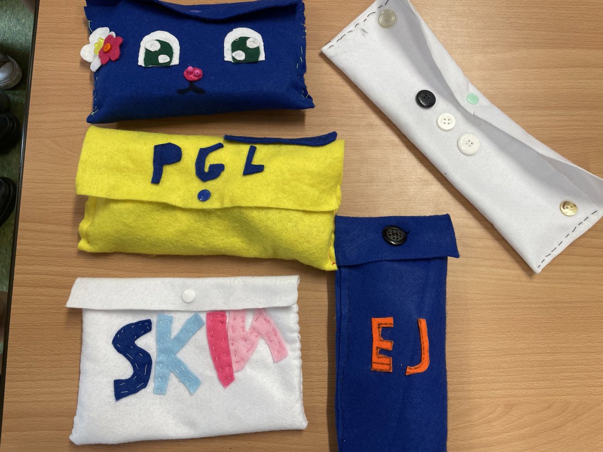 Year 6 have designed and made their own pencil cases. They have demonstrated great creativity and excellent sewing skills. Well done year 6. ✏️