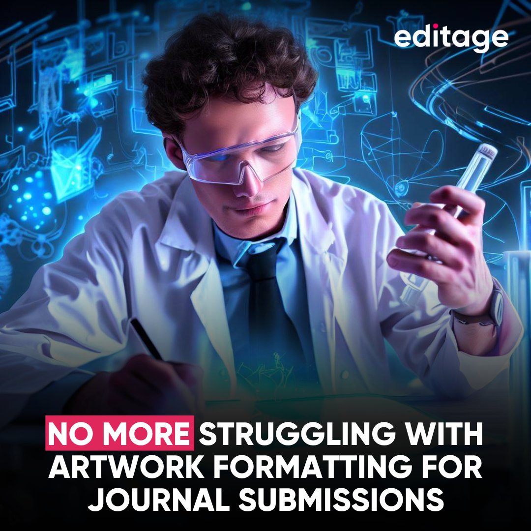 Editage's tweet photo. Struggling with artwork formatting for journal submissions? Let us take that load off your shoulders.✨

Trust Editage's artwork formatting services &amp; experience hassle-free journal submissions: https://t.co/o2pVvTCjB6

#ArtworkFormatting #ResearchPublication #JournalSubmissions https://t.co/2aUCN7ansS