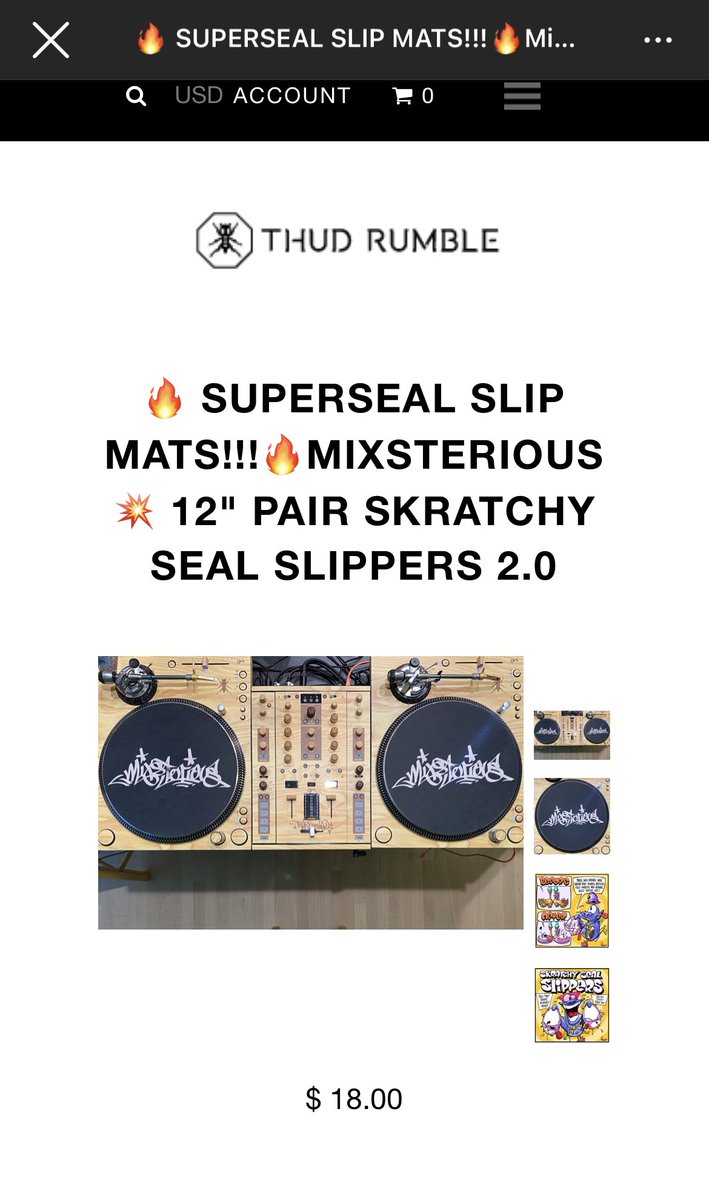 ///RHET\\\ (@rhfactor) on Twitter photo Making necks jerk!!
Grab the new <a href="/Mixsterious/">Mixsterious</a> #SLIPMATS by the world famous <a href="/ThudRumble/">Thud Rumble</a> CREW๐๐๐๐๐๐๐ A no brainer 4 sureโผ๏ธSuper Shoutz to <a href="/DJQbert/">DJ Q*BERT ๐พ Invisibl Skratch Piklz</a> and Coach <a href="/KendotheDJ/">DJ Kendo</a> ๐๐ฅ๐ Making necks jerk!!
Grab the new <a href="/Mixsterious/">Mixsterious</a> #SLIPMATS by the world famous <a href="/ThudRumble/">Thud Rumble</a> CREW๐๐๐๐๐๐๐ A no brainer 4 sureโผ๏ธSuper Shoutz to <a href="/DJQbert/">DJ Q*BERT ๐พ Invisibl Skratch Piklz</a> and Coach <a href="/KendotheDJ/">DJ Kendo</a> ๐๐ฅ๐