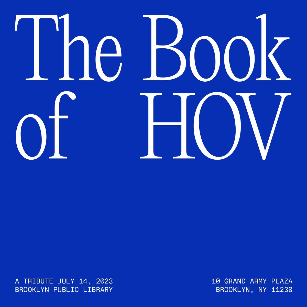 RocNation's tweet photo. The Book of HOV
A surprise tribute exhibition honoring JAY-Z
Brooklyn Public Library, Central Library
https://t.co/SM2LntOIfB
​7.14.23 https://t.co/nQdAxfrBHm