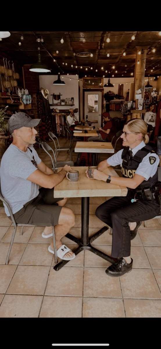 OPP_ER's tweet photo. Coffee w/ a cop was a great success in #Renfrew at Ottawa Valley Coffee! #RenfrewOPP loved chatting w/ the community members and meeting visitors passing through. Big thank you to everyone who stopped in to say hello! ^br #community #coffeewithacop https://t.co/w7B3Ygk0Uq