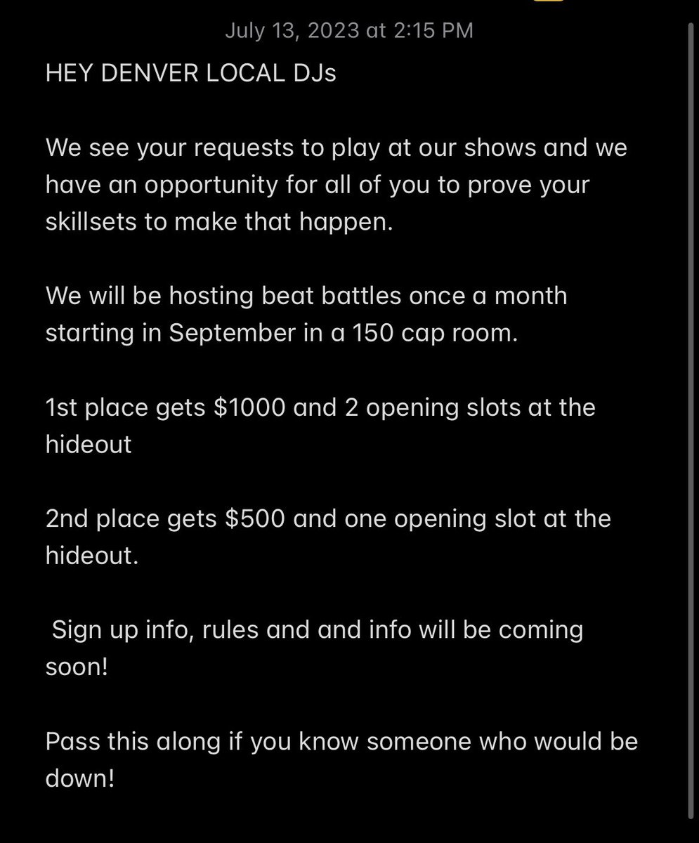 elev808designs's tweet image. DENVER LOCAL DJS!!! BIG NEWS FOR YALL