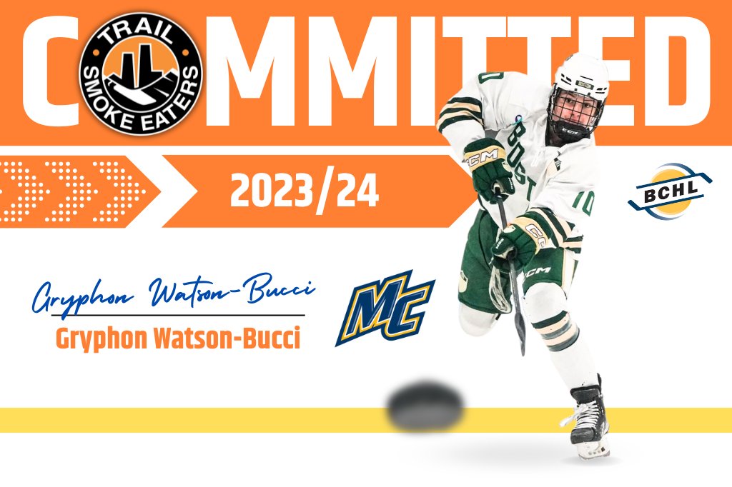 🚨 COMMITMENT | Smoke Eaters sign Watson-Bucci 
📰 trailsmokeeaters.com/smokies-sign-w…
#WeAreSmokeEaters