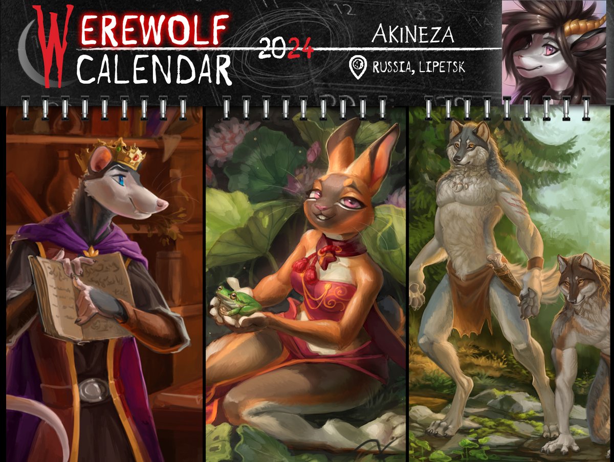 werecalendar's tweet photo. #WereCalendar #Age_Of_Wolf
Our list goes on and reveals faces both familiar and new ^^
Akineza
Gallery: https://t.co/SoWTFHt6AV
TairaK
Gallery: https://t.co/6HEV0vX4wm
Virna White
Gallery: https://t.co/8u9Feqr3nY
And Orphen Sirius!
Gallery: https://t.co/flFhWygl9R https://t.co/2FSbd0TK5u