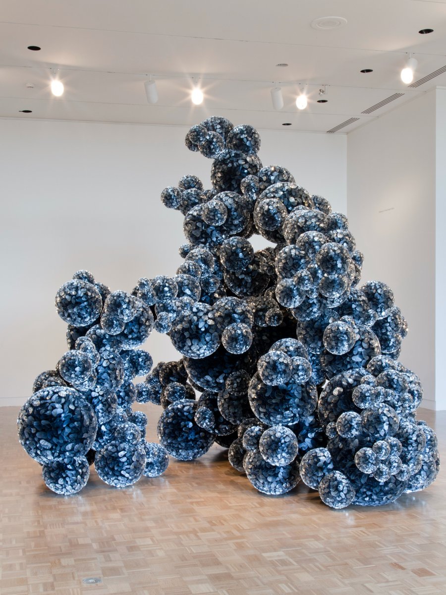 317lindquist's tweet image. Contemporary art, which exited the fourth floor of the Indianapolis Museum of Art at Newfields when the Lume digital galleries opened in July 2021, is coming back for a second-floor exhibition titled "The Message is the Medium.” Pictured: Untitled by Tara Donovan.