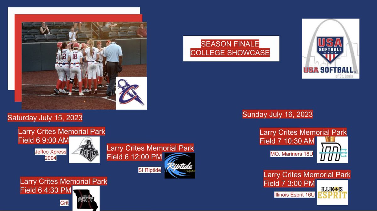 StlComets's tweet photo. Looking forward to our five game showcase this weekend ⬇️⬇️⬇️ Last chance to see this team play locally this season ‼️ ☄️💪 https://t.co/SOrfdopNlQ