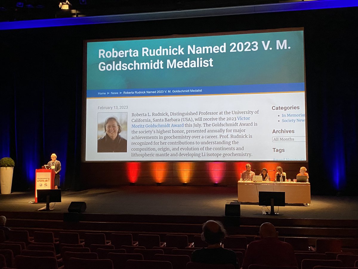 lori_n_willhite's tweet photo. Congratulations to Roberta, a wonderful human, dog mom, human mom, scientist, and mentor! I’m very very lucky to have had the opportunity to overlap at UCSB with Roberta! 

Excellent citation, acceptance speech, and talk today @goldschmidt2023 for the Goldschmidt medal! https://t.co/wJgBlHWWrK