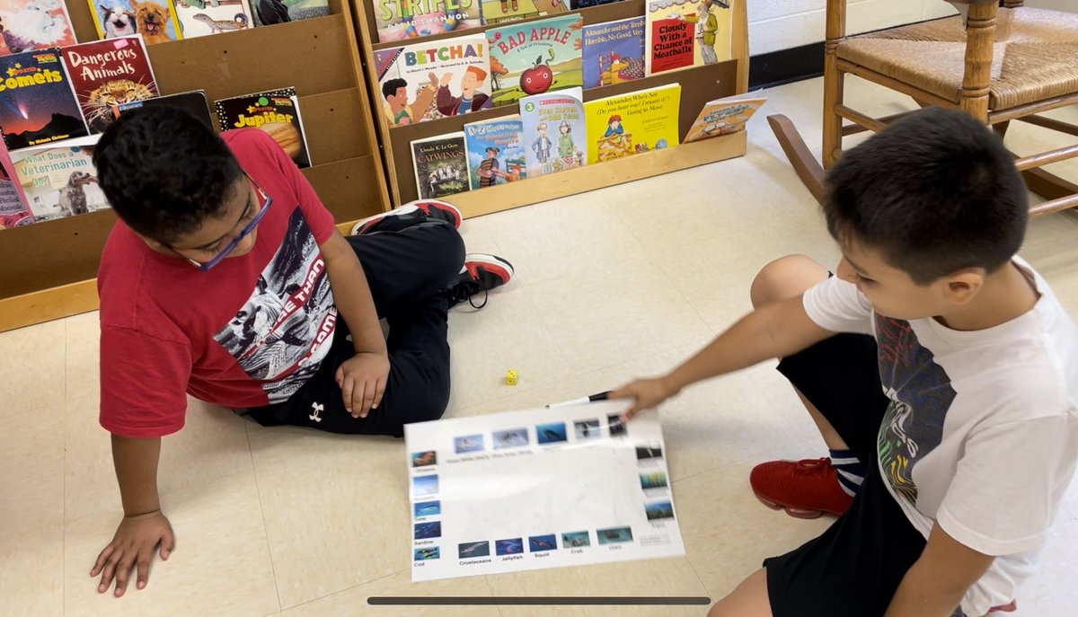 MissHuynhs1st's tweet photo. Young Scholars are making connections between pollution &amp; ocean systems through our food chains game! They also created their own impact of change for better outputs! Thanks @pstoner2224 for the idea!! @fcpsaap #ysinfcps https://t.co/oZkIiJzIhB