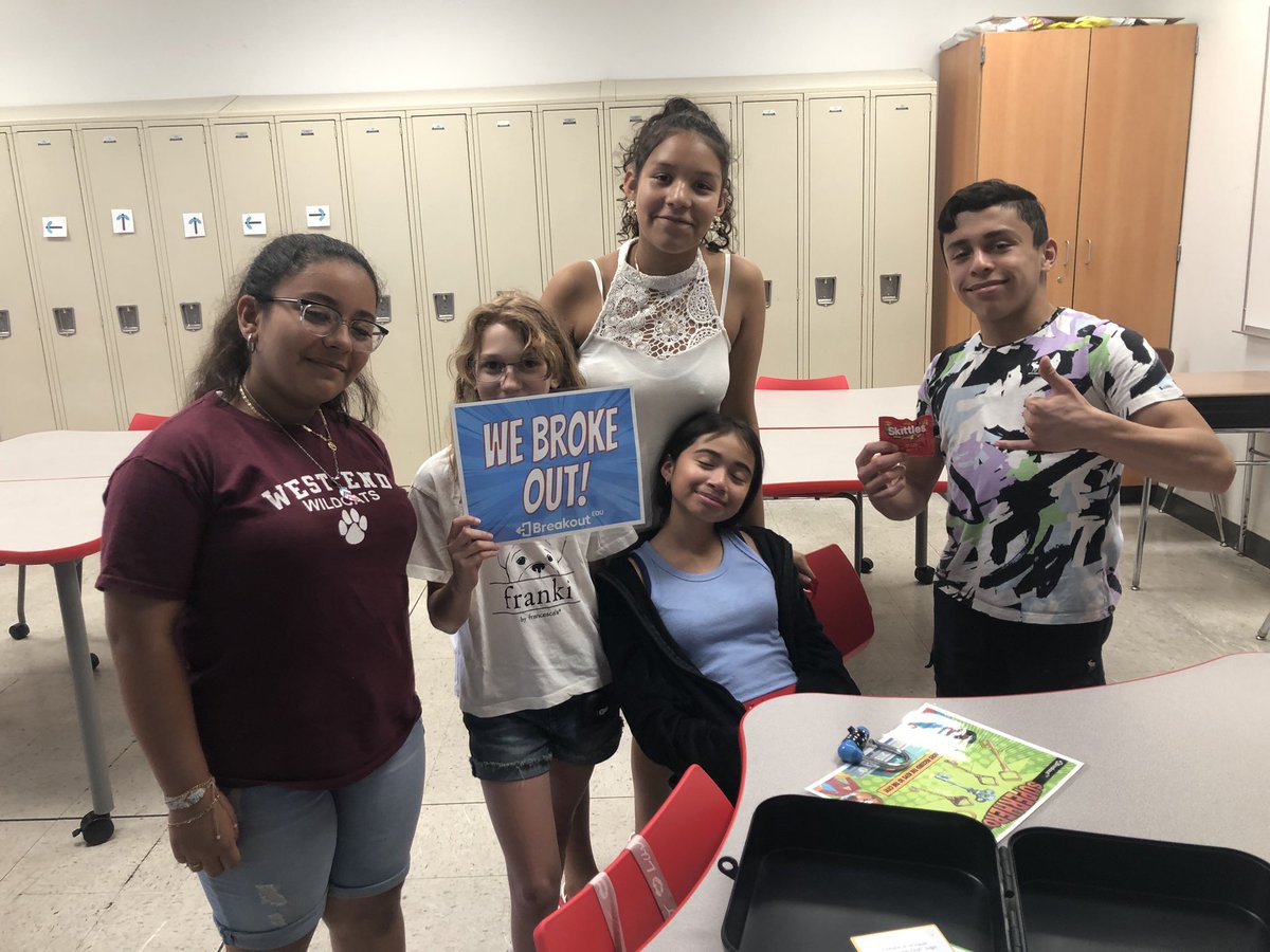 NPMS_MsRobertsn's tweet photo. Week 1 of our “Escape Room, Scavenger Hunt &amp; Puzzles” Summer Enrichment program was a huge success! Joy, fun, laughter and curiosity, all while further developing communication, fine motor, leadership, social skills and problem solving skills. https://t.co/xTILGoxquH