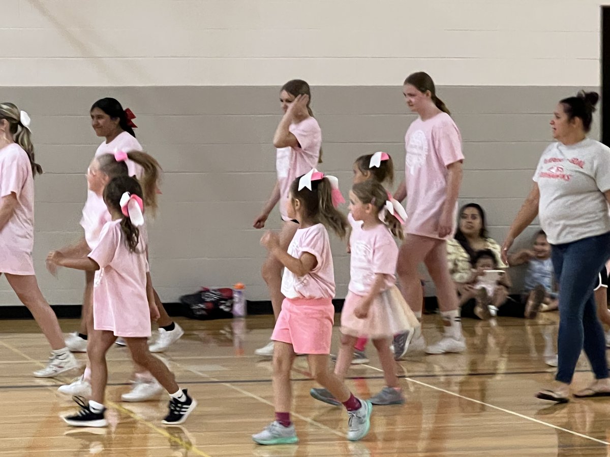 GoshenSchools's tweet photo. Today is the last day for GHS Cheer Camp, and it is very busy in the gym! In fact, activity is spilling out into the commons area. Great job, Cheer coaches, GHS students, and GCS youngsters!! https://t.co/kDzuG6Fm0f