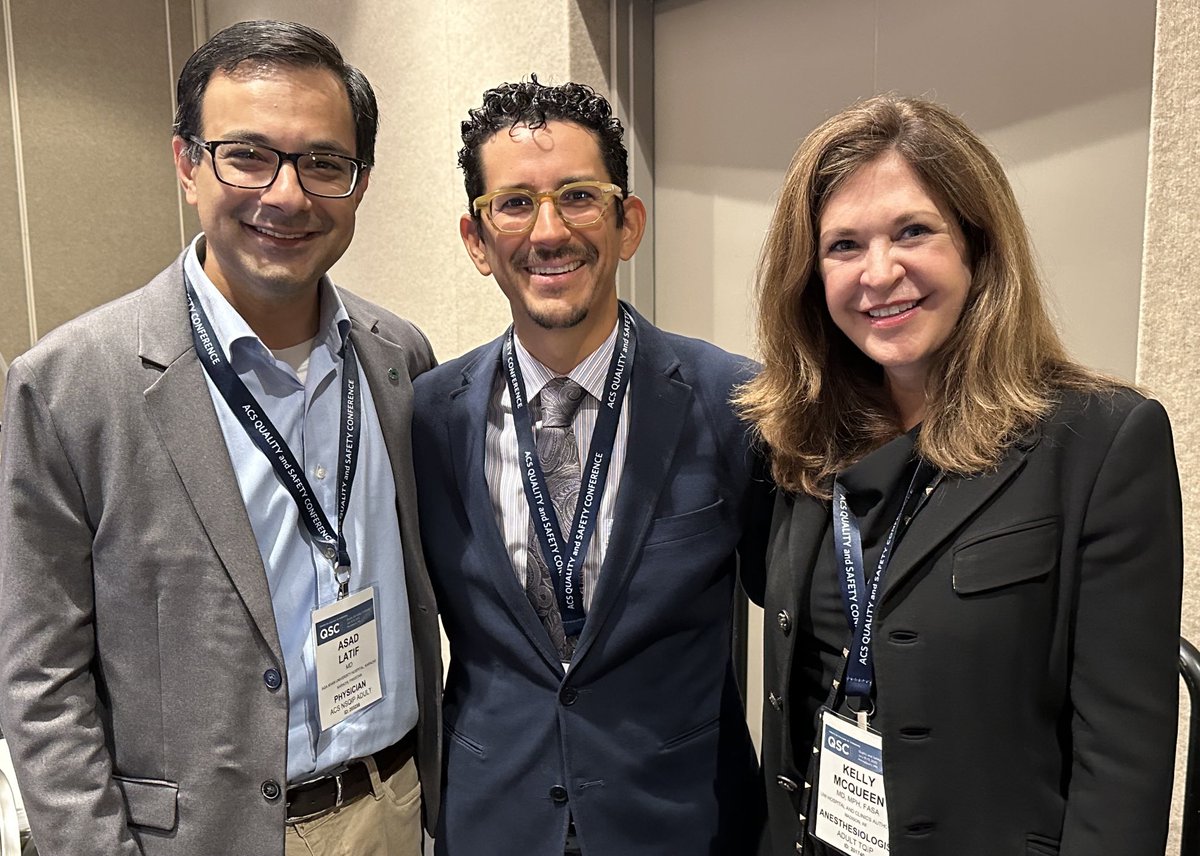 Great to catch up with colleagues working on quality of surgery and anesthesia care across the world @ #acsqsc23