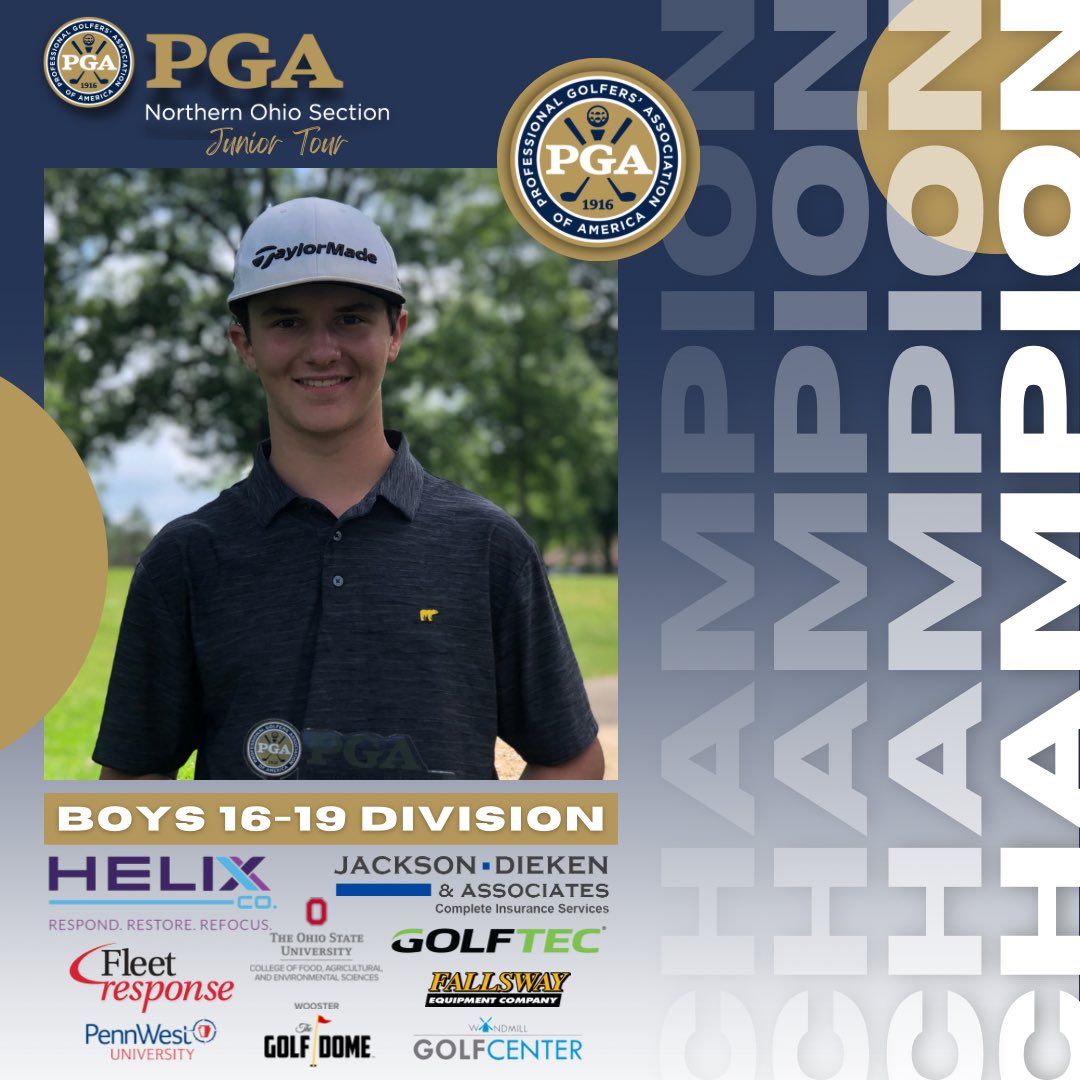 Northern Ohio PGA on Twitter "Punderson Champs! 🏆 Boys 1619 Caden