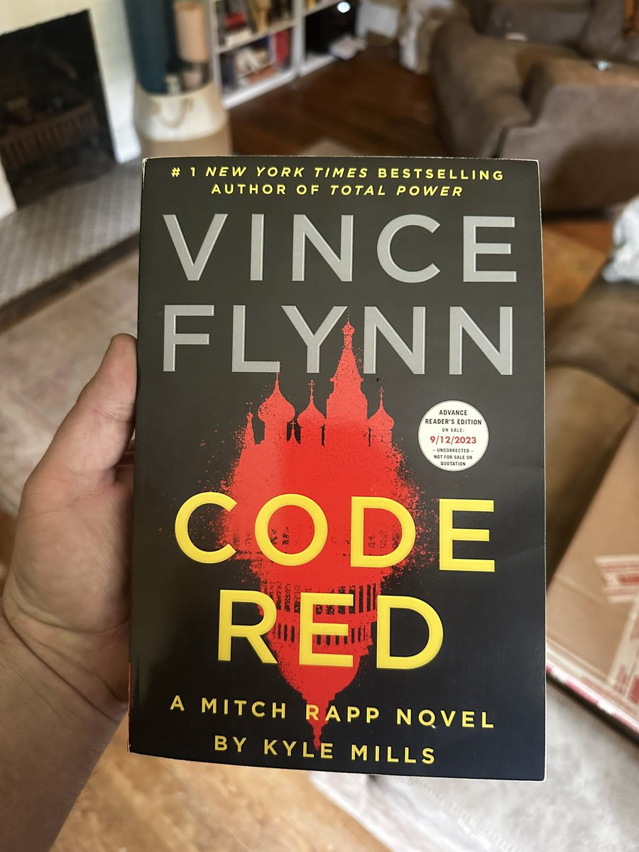 OH MY GOD IT’S HERE!!!!!!!!!! #MITCHRAPPISBACK WITH #CODERED LETS FREAKING GOOOOOOOOOOOO @AtriaMysteryBus @KyleMillsAuthor @VinceFlynncom