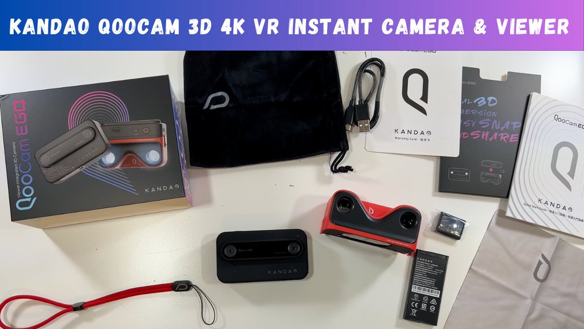 bigcvlogs's tweet image. Today we unbox and setup the @KanDaoVR Qoocam EGO 3D.
This is a #4K #3DCamera that includes a viewer. Perfect for making #3DPhotos or #3DVideos and uploading them to #socialmedia platforms.
See how this works in todays video.
youtu.be/q1acdrioRMk 
#KanDao #QooCamEGO3D