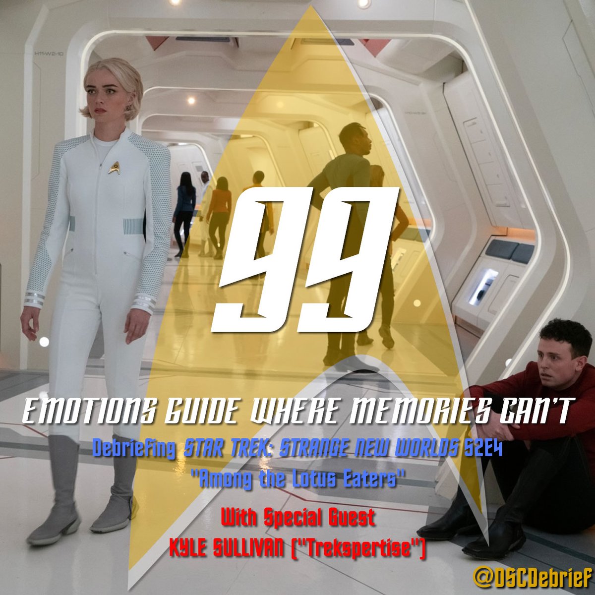 Sorry we're late! Please enjoy episodes 98 and 99 of Debrief, breaking down episodes three and four of #StarTrek #StrangeNewWorlds season 2! We're joined by the incomparable <a href="/neoteotihuacan/">Kyle Mackenzie Sullivan</a> of <a href="/Trekspertise/">Trekspertise</a>!

#98: discoverydebrief.podbean.com/e/98-time-itse…

#99: discoverydebrief.podbean.com/e/99-emotions-…