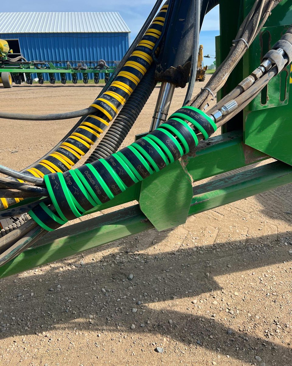 The Outback Wrap Hose Honcho is a HUGE 3.5" diameter (90mm) wrap to bundle a large number of hoses together! Show those hoses who the head honcho is! #outbackwrap #makehookingupeasy #harvest2023 #farmlife