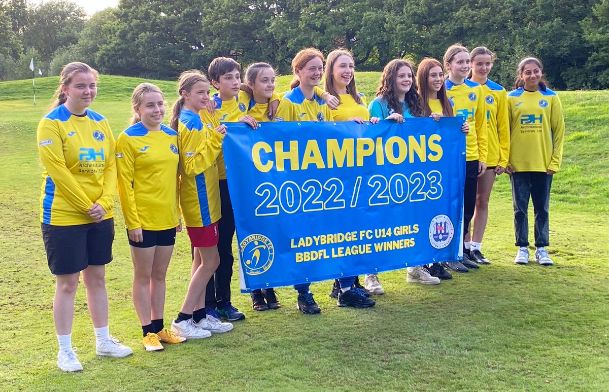 Congratulations to our Under 14s girls on winning there league section title. Very proud of how far these girls have come over the past few years. Thank you to their managers and parents for all their support over the seasons.  Looking forward to seeing them develop at 11v11
