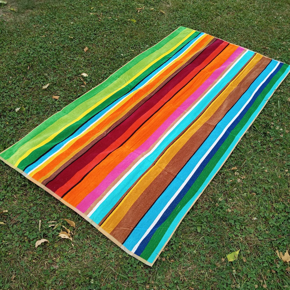 Excited to share the latest addition to my #etsy shop: vintage cotton beach towel, multicolor striped 35x66 etsy.me/3rtJnTV #rainbow #vintage #beachtowel #largetowel #towel #vintagetowel #stripedtowel #striped #bathroomtowel #retroaesthetic #retro #summer #swim