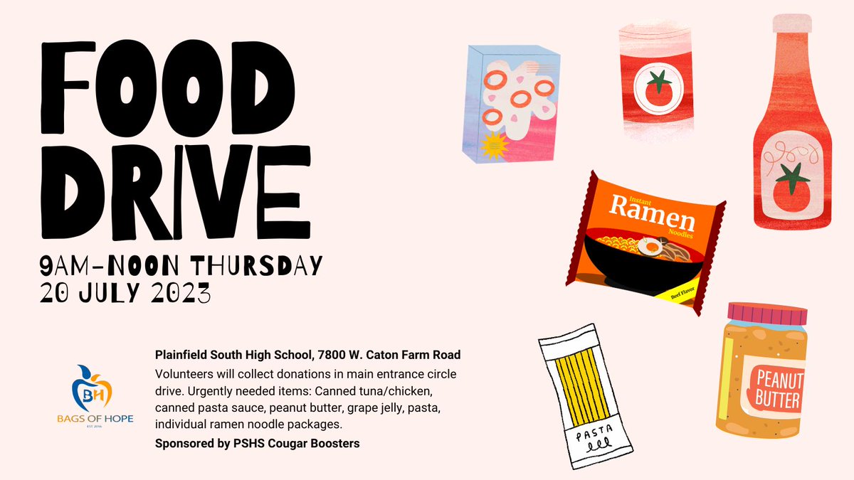 Drop off your donations for Bags of Hope July 20. #202proud <a href="/pshsboosters15/">PSHS BOOSTERS 19-20</a>