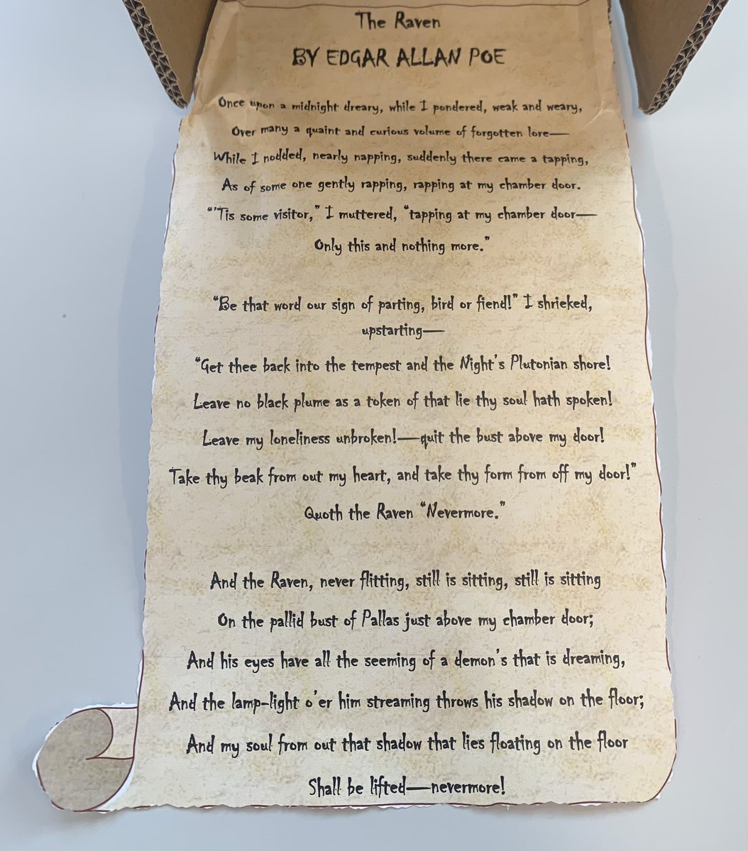 ChartersEnglish's tweet photo. A Year 8 student from Miss Jones' class produced an excellent 3D origami raven for their Power of Poetry project work, inspired by Edgar Allan Poe’s poem, ‘The Raven.’ 🐦‍⬛ 🖤 #unityrespectexcellence #unity #respect #excellence #ChartersSchool #chartersenglish https://t.co/5rVsES2h2i