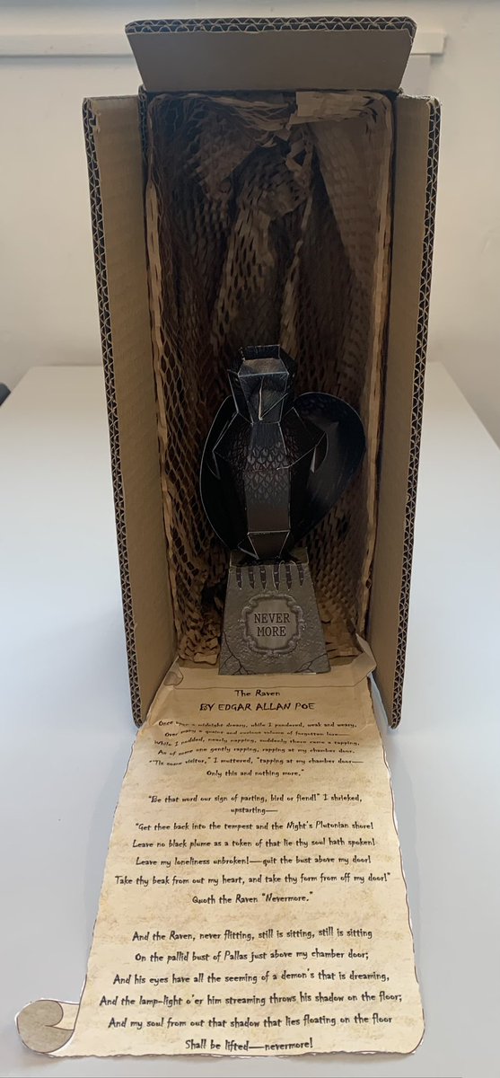 ChartersEnglish's tweet photo. A Year 8 student from Miss Jones' class produced an excellent 3D origami raven for their Power of Poetry project work, inspired by Edgar Allan Poe’s poem, ‘The Raven.’ 🐦‍⬛ 🖤 #unityrespectexcellence #unity #respect #excellence #ChartersSchool #chartersenglish https://t.co/5rVsES2h2i