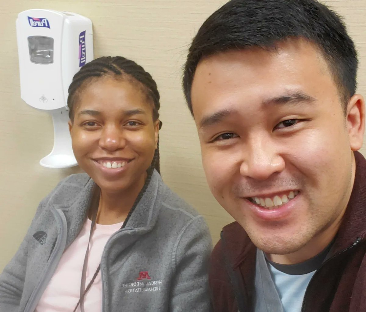 GopherPMR's tweet photo. @DrPuderbaugh @Sarah_Mahasin We are proud of the work Andy @dangitandy &amp; Tonera @ChiumeTonera did this year to help set our new PGY2s up for succsss on the rehab floor 🤩

#education
#academia
#pmr
#rehab
#residency
#residentlife
#gophers
#educatortrack https://t.co/lNunGwtFPL