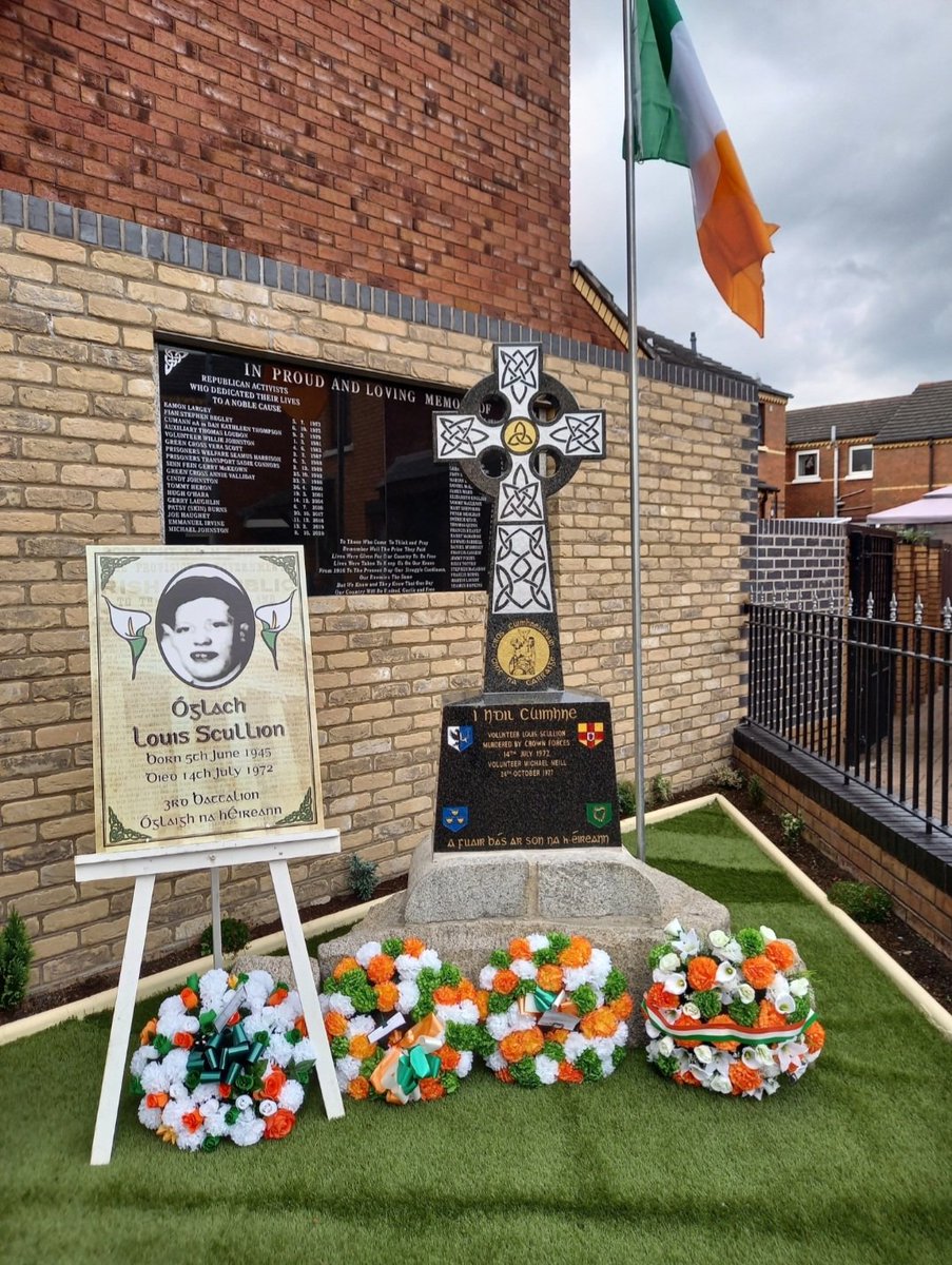 KevinCampSF's tweet photo. As Louis Scullion was walking into Unity Flats at 1.45am on 14 July, 1972 members of 42 Marine Commando shouted to him, as he turned around he was shot four times.
At the inquest the coroner brought in a verdict that Louis had shot himself four times in the chest.
He was unarmed. https://t.co/YrA3ME9oiX