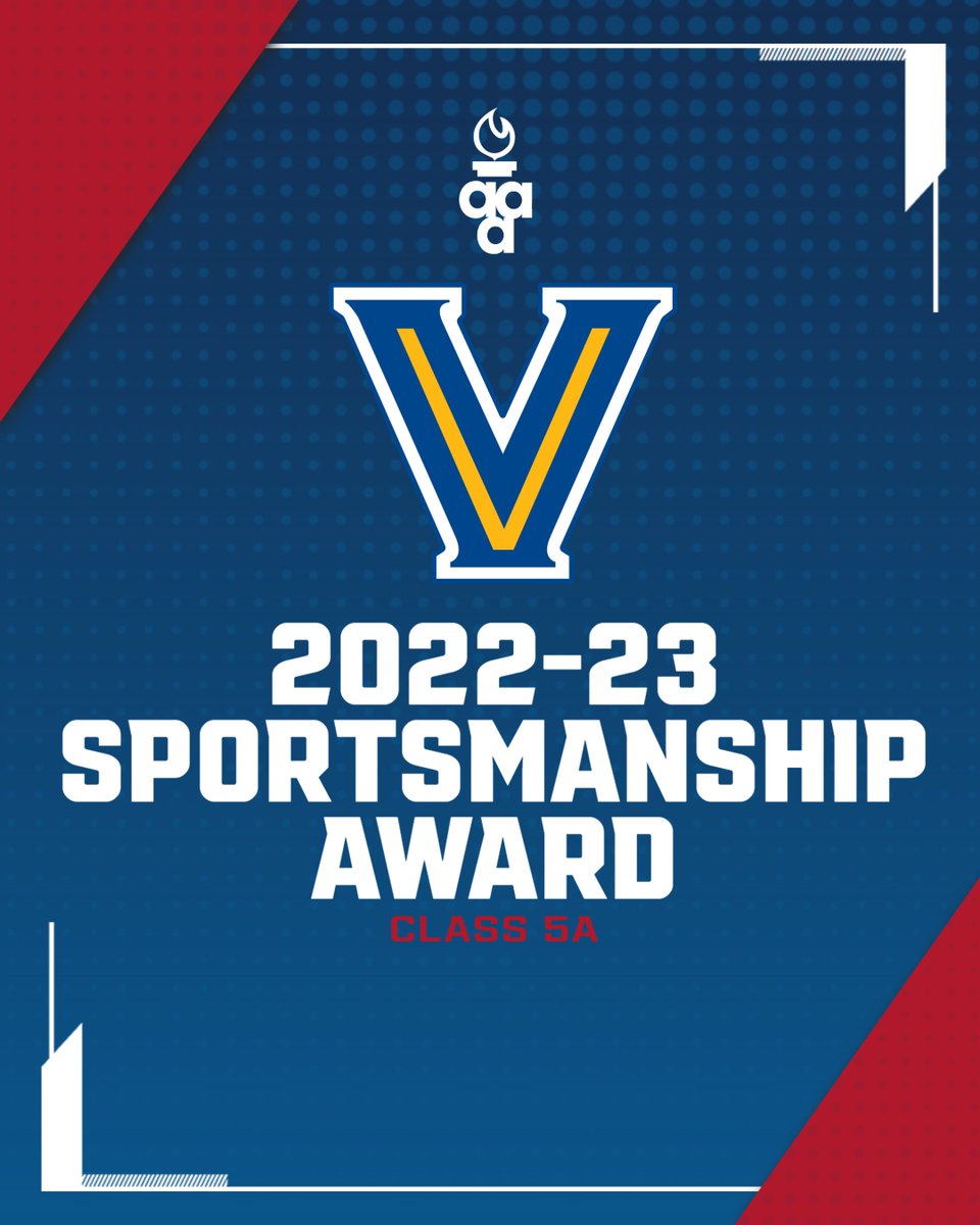 ArkActAssn's tweet photo. Congratulations to @VV_Blazers as they claim the 2022-23 @ArkActAssn Sportsmanship Award as voted on by their class 5A peers!

This award recognizes exemplary behavior and efforts as they relate to the criteria stated in the AAA Sportsmanship Manual. https://t.co/lNpyxep7Rx