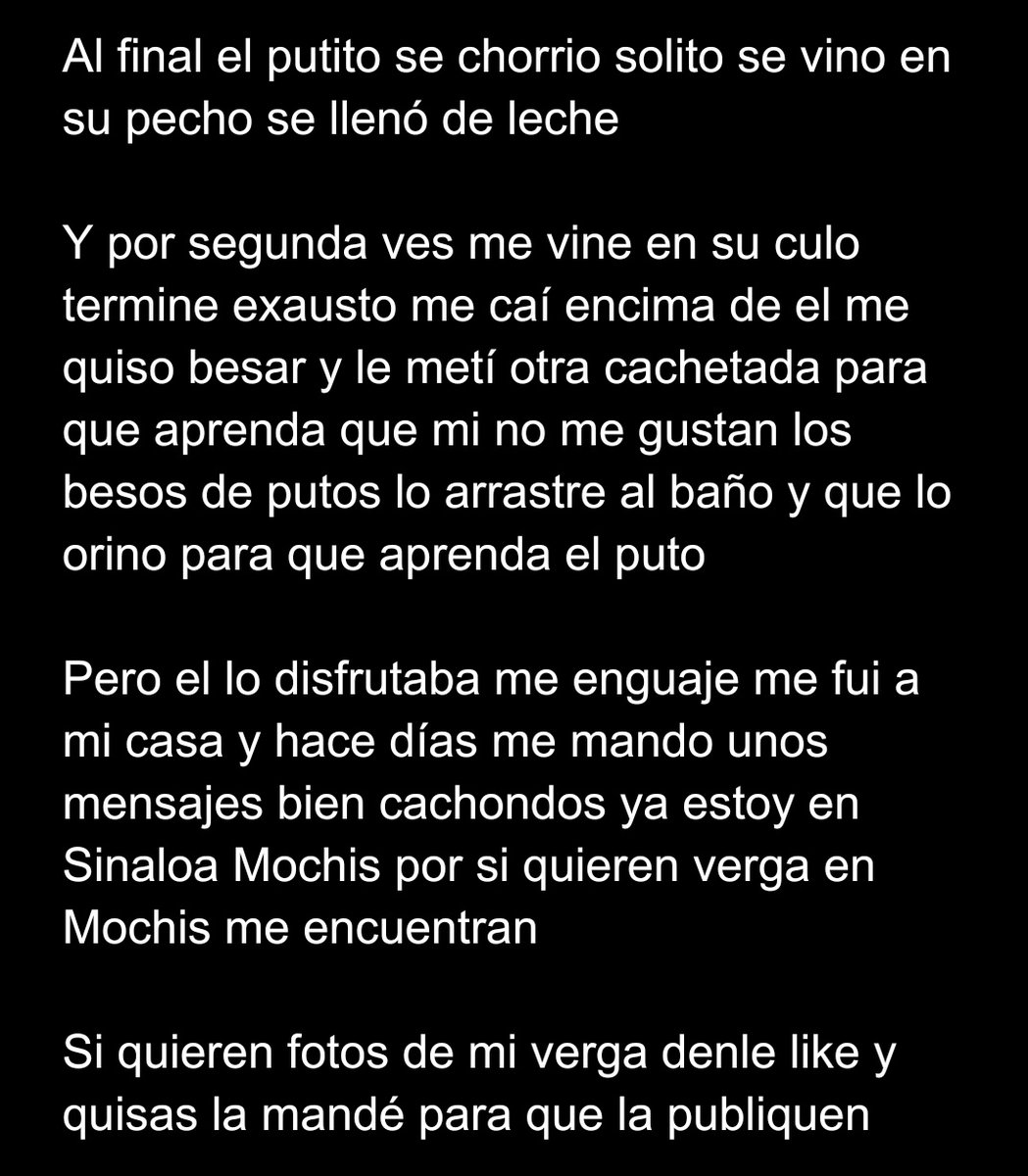 TuRelatoHot's tweet photo. #RelatoDeUnSeguidor @HarverIsab59784
#RelatosEróticos #RelatoGay #RelatoCaliente
#Relatos
#RelatoBisexual https://t.co/OzhFAjpelC