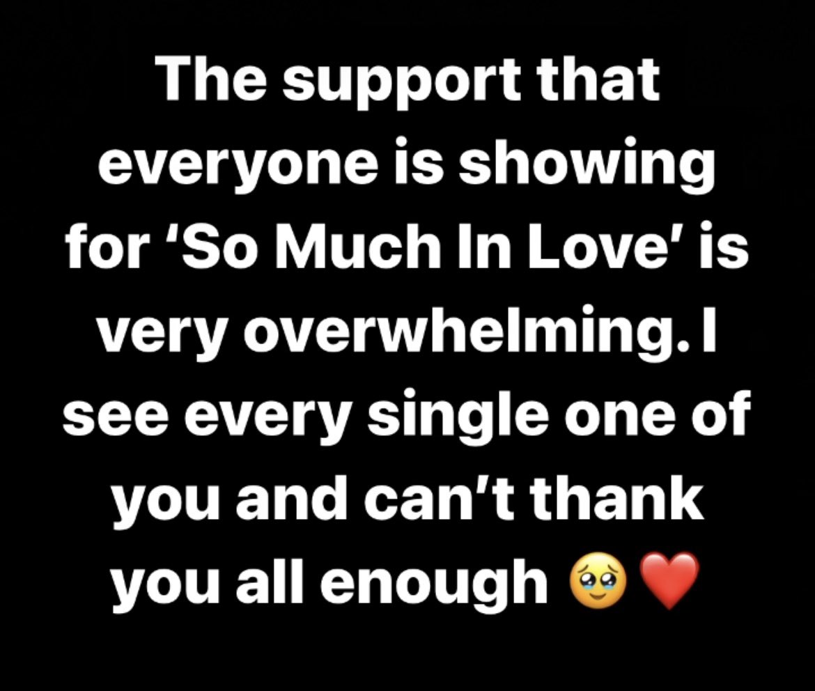 🥹❤️ 

Buy on iTunes 
music.apple.com/gb/album/so-mu…

Buy on Amazon Music 
amazon.co.uk/So-Much-Love-D… 
❤️❤️❤️