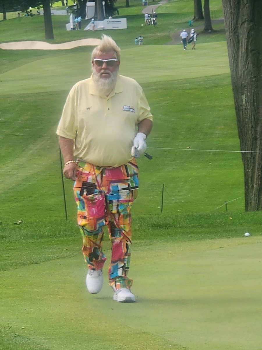 TribSportsLady's tweet photo. Got the pleasure of following my favorite golfer today. John Daly is the man. #Kaulig #FirestoneCC #PGA #golf #Akron #Ohio #Champions #healthcoachlife https://t.co/9WuHN7QuxV