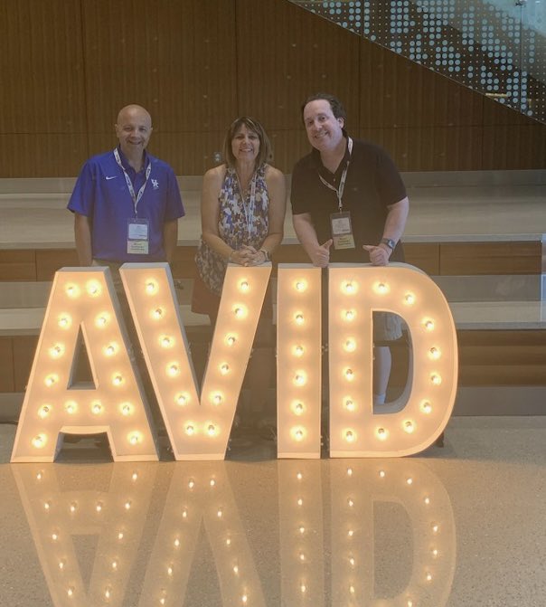 AffleckDan's tweet photo. Three great days of collaboration at the @AVID4College institute.  Thanks @mspacone and @lisamur0923 for being a part of the discussion.  @LarsenMSPride https://t.co/Lcl1smf5ng