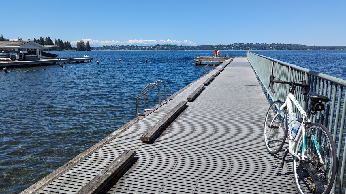 emilyjwhiting's tweet photo. Enjoying east side views. Wow summer is stunning around here. #YarrowPoint #LakeWashington #Seattle #cycling https://t.co/uW2FMDZCjA