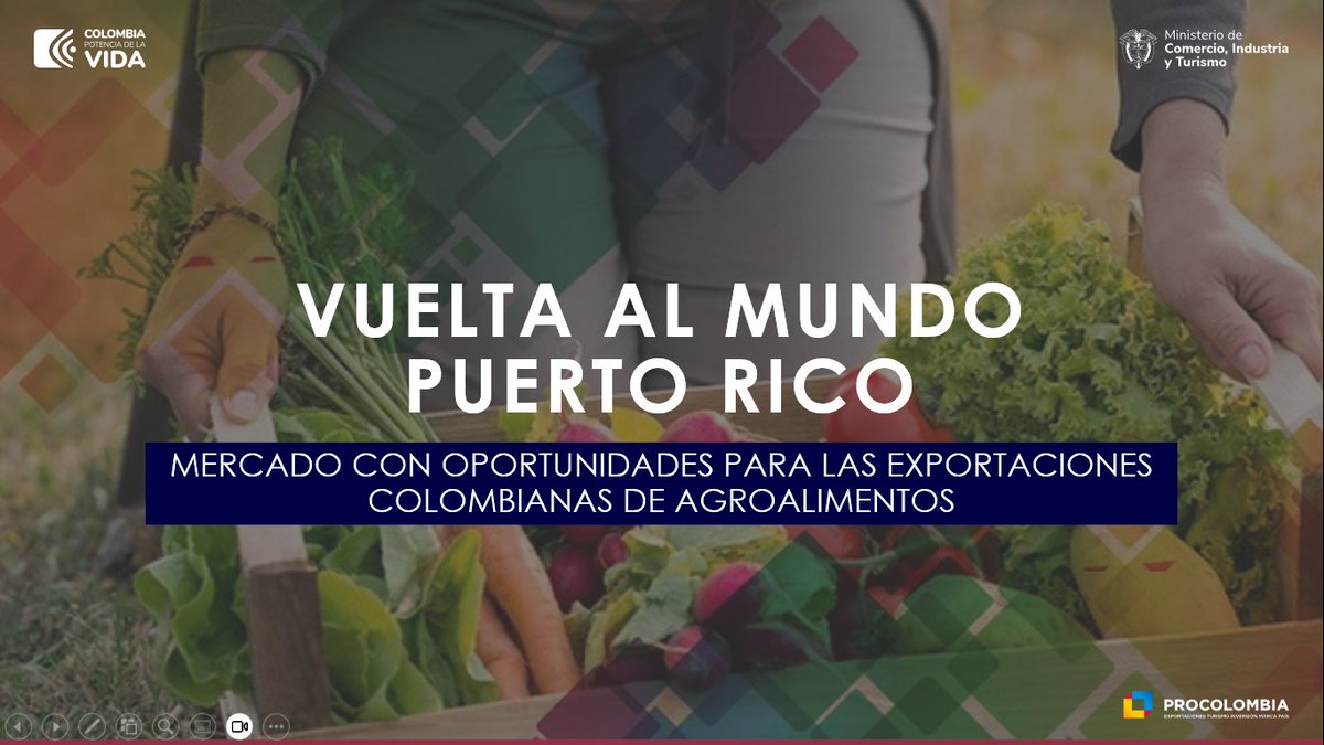 OscarS94's tweet photo. Más de 150 empresarios y emprendedores participaron en el viaje de #LaVueltaAlMundo con @PROCOLOMBIACO del día de hoy 🇨🇴. En esta ocasión exploramos las oportunidades para las empresas del sector agroalimentos en Puerto Rico 🇵🇷 y Ecuador  🇪🇨 https://t.co/bRGVxf0HYx