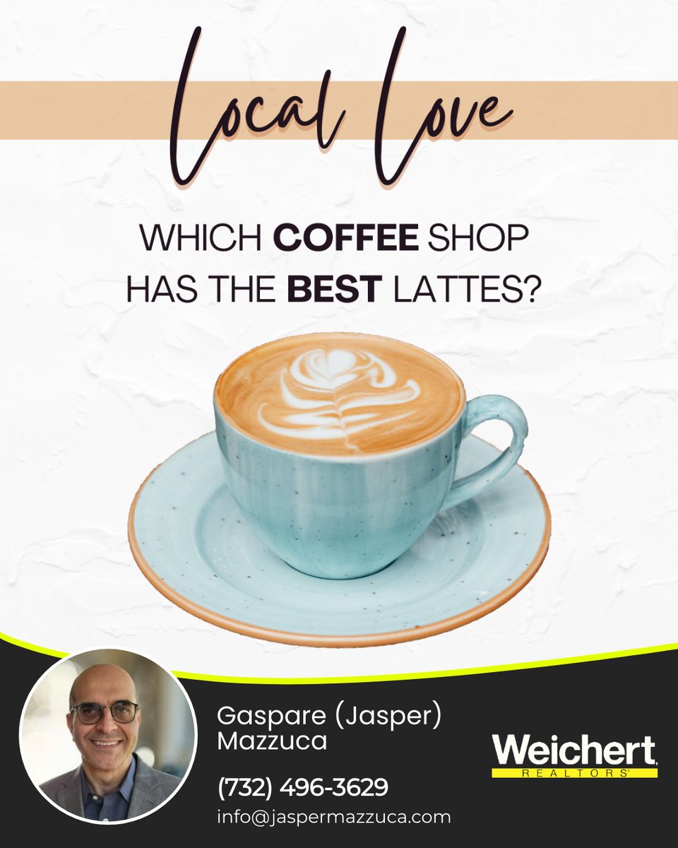 JasperMazzuca's tweet photo. What is your go-to coffee shop for lattes?

#bayvillenj #barnegatnj #bricknj #tomsrivernj #oceancountynj #realestate #realtor #localove #localcoffeeshops #supportlocalbusinesses #supportsmallbusiness #smallbusiness https://t.co/Gw2Gjn6KnM